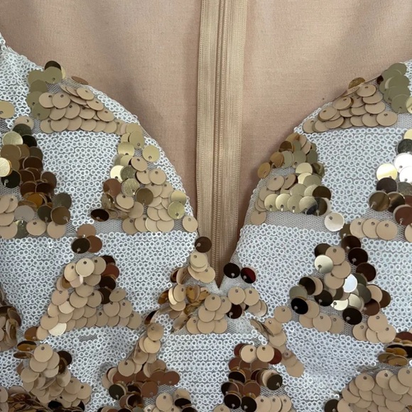 Asos sequin gold dress - Picture 2 of 4